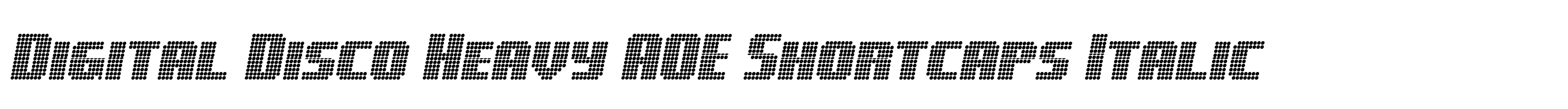 Digital Disco Heavy AOE Shortcaps Italic